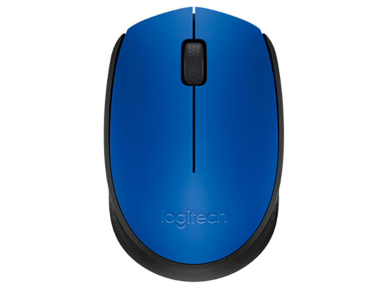 MOUSE LOGITECH M170 INALAMBRICO OPTICO, RECEPTOR USB, AZUL.