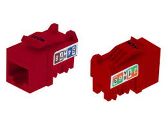 JACK MINI KEYSTONE, UNSHIELDED NEXXT CAT6 TIPO 110 ROJO, NO BLINDADO,  (PCGKJC6TYRJRD)