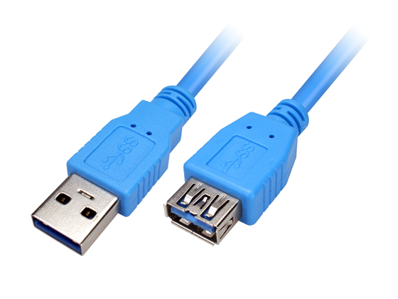 EXTENSION USB 3.0 6FT, COMPATIBLE CON USB 2.0, AZUL (XTC-353)