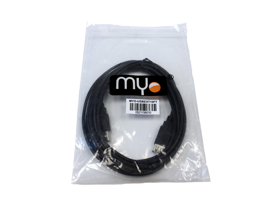CABLE EXTENSION USB MYO, 6 PIES, NEGRO. (MYO-USBEXT6FT)