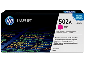 TONER HP 502A - Q6473A - MAGENTA - 4,000 PAGINAS -  PARA LASERJET 3600