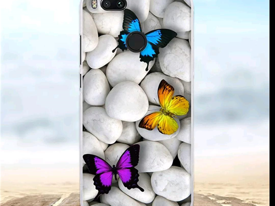 COVER PARA XIAOMI REDMI NOTE 6 , SILICOM, DISEÑO 3D (MARIPOSAS) (FUNMIN6PRO-BF)