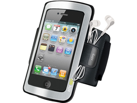 COVER ILUV PARA IPHONE 4/4S NEGRO, ESTILO SPORT PARA COLOCAR EN EL BRAZO *RANURA PARA TARJETA DE CREDITO* (ILUV-ICC215BLK)  TRAMO 3 JAULA
