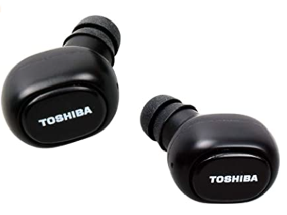 AUDIFONO CON MICROFONO TOSHIBA, BLUETOOTH, BATERIA 2,5 HRS DE REPRODUCCION, NEGRO, ESTUCHE PARA CARGAR PORTATIL (RZE-BT900E)