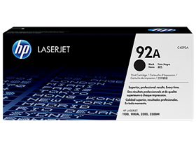 TONER HP 92A - C4092A - NEGRO - 2,500 PAGINAS - PARA IMPRESORA LASERJET 1100/ 3200