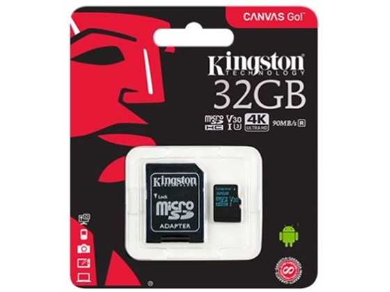 MEMORIA MICROSD 32GB KINGSTON, SDHC, CLASE 10 UHS-1, A1, INCLUYE ADATADOR SD.
