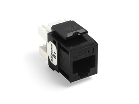 JACK RJ-45 LEVITON, CAT6 +, NEGRO.