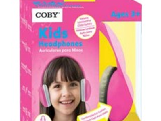 AURICULARES COBY CPSIA SEGURO PARA NIÑOS LIMITACIÓN DE VOLUMEN 85 DB, CONECTOR DE 3,5 MM, CABLE AUXILIAR CON DIVISOR INCORPORADO. COLOR ROSADO (CVHK851PNK)