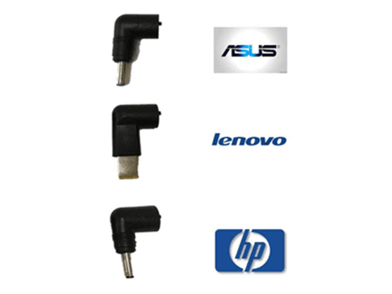 ADAPTADOR DE 3 PUNTAS PARA CARGADOR AGILER AGI-TR90A PARA LAPTOPS HP, LENOVO Y ASUS, MODELOS RECIENTES (AGI-T90TIPS)