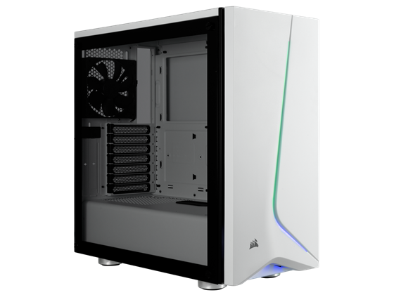 CASE CORSAIR CARBIDE SPEC-06 GAMING, MID TOWER, BLANCO/RGB, USB 3.0 X2, AUDIO IN / OUT, 7 EXPANSION SLOT, 4X 2.5", 2X 3.5", PANEL LATERAL CRISTAL TEMPLADO, (CC-9011147-WW)