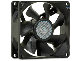 ABANICO DE CASE COOLER MASTER, 80*80*25MM, 4 PINES, NEGRO.