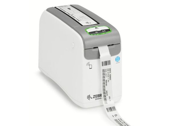 IMPRESORA DE BRAZALETE ZEBRA ZD510-HC, TÉRMICA DIRECTA, USB, HOST USB, ETHERNET, BTLE, ZPL II, XML, 300 DPI.