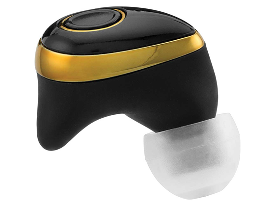AUDIFONO INALAMBRICO COBY, NEGRO / DORADO, (CETW501BGD).