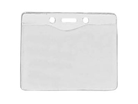 GAFETE BRADY PARA CARNET DE IDENTIFICACIÓN, HORIZONTAL, TRANSPARENTE. NO INCLUYE CORDON, PAQUETE DE 100 UNIDADES.