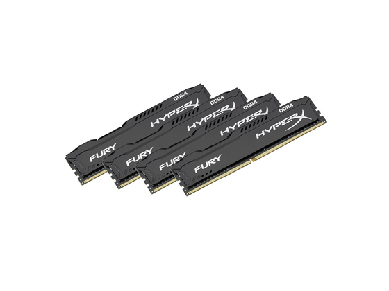 MEMORIA 16GB (4X4GB) KINGSTON, P/DESKTOP, DDR4, 2133MHZ, PC4-17000, NO-ECC. HYPERX FURIX BLACK.