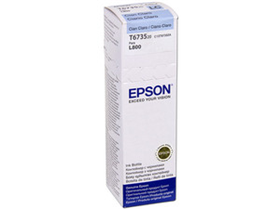 BOTELLA DE TINTA EPSON 673 AZUL CLARO PARA IMPRESORA L805, L810, L850, L1800 70ML