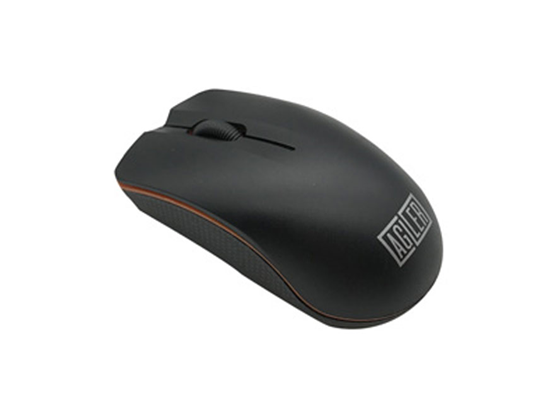 MOUSE AGILER 3D OPTICAL ALAMBRICO, USB NEGRO