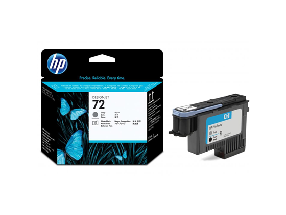 CARTUCHO CABEZAL HP 72 - C9380A - GRIS Y NEGRO FOTO - PARA IMPRESORA DESIGNJET - T610/T1100/T795