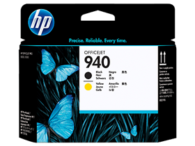 CARTUCHO CABEZAL HP 940 - C4900A - NEGRO/AMARILLO - PARA IMPRESORA OFFICEJET PRO 8000 / 8500