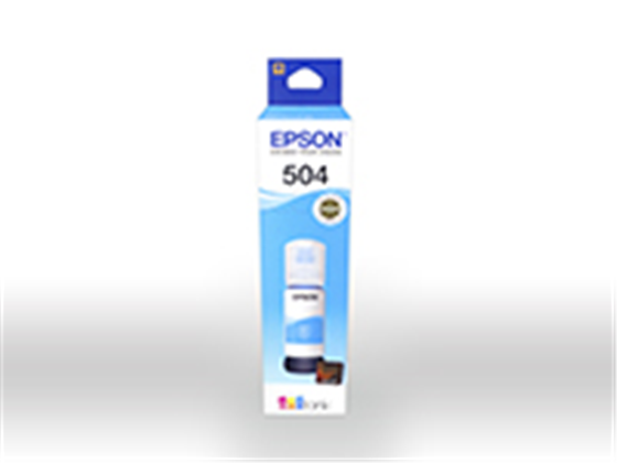 BOTELLA DE TINTA EPSON T504220-AL CIAN  PAPARA IMPRESORA L4150, L4160, L6161, L6171, L6191, L6270, L4260, L14150, L4150, L6171,  C11CG23301