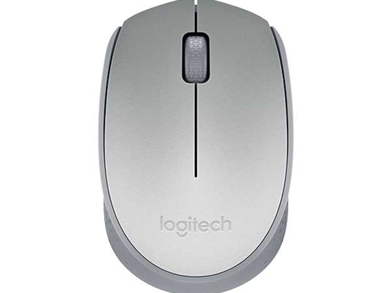 MOUSE LOGITECH M170 INALAMBRICO OPTICO, RECEPTOR USB, PLATEADO.