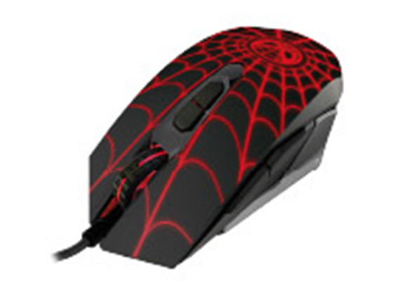 MOUSE XTECH MARVEL SPIDER-MAN, USB, 7 BOTONES, 2400DPI, LUCES ROJAS - 4 MODOS (XTM-M520SM)