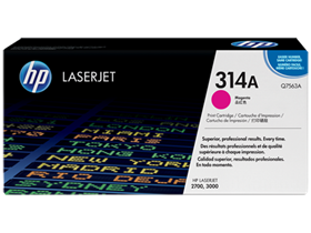 TONER HP 314A - Q7563A - MAGENTA - 3,500 PAGINAS - PARA IMPRESORA LASERJET COLOR - 2700 / 3000