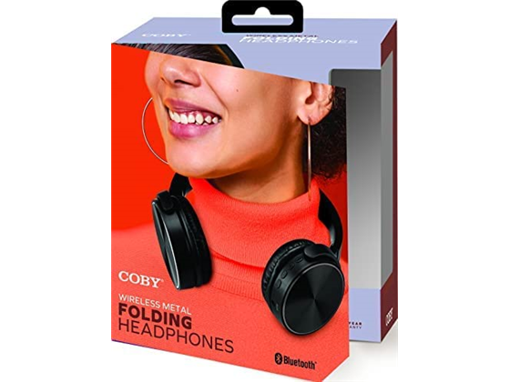 AUDIFONO CON MICROFONO COBY, BLUETOOTH, SOUND STEREO, SUPRAAURALES 20 HZ, FM RADIO, AUX 3.5MM, TF, METAL CAP (CHBT-808BK)