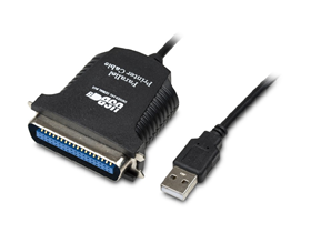 CABLE XTECH USB A PARALELO, 6 PIES, NEGRO.