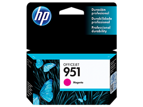 CARTUCHO HP 951 - CN051AL - MAGENTA - 8ML - PARA IMPRESORA OFFICEJET PRO 251DW / 276DW / 8100 / 8600 / 8600 / 8610 / 8620