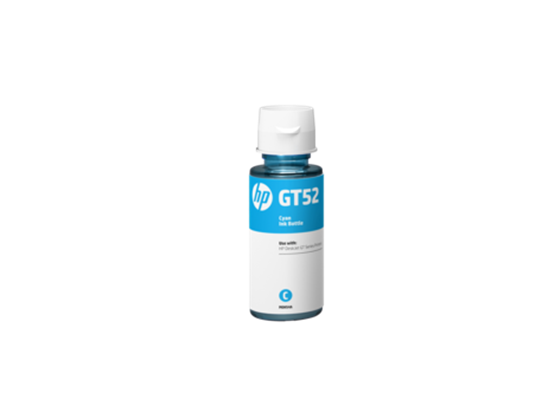 BOTELLA DE TINTA HP GT52 - M0H54AL - CYAN - 70ML - PARA IMPRESORA GT 5810 - 5820 (M0H54AL), INK TANK 315 - 415 - SMART TANK 515 - 519 - 530 - 615