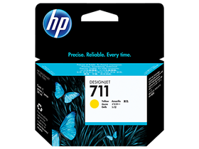 CARTUCHO HP 711 - CZ132A - AMARILLO - 29ML - PARA IMPRESORA DESIGNJET T120 EPRINTER / T520 EPRINTER / T130