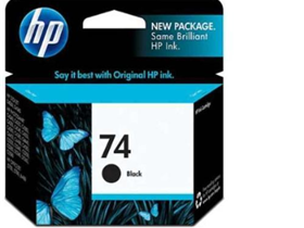 CARTUCHO HP 74 - CB335W - NEGRO - 4.5ML PARA IMPRESORA OFFICEJET J5780 / 4260 / 4360 / C4480