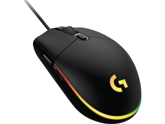 MOUSE LOGITECH G203 LIGHTSYNC GAMING, COLOR NEGRO, OPTICO USB, ILUMINACIÓN RGB LIGHTSYNC, 6 BOTONES PROGRAMABLE, VELOCIDAD DEL MOUSE AJUSTABLE ENTRE 200 A 8000 DPI (910-005790)