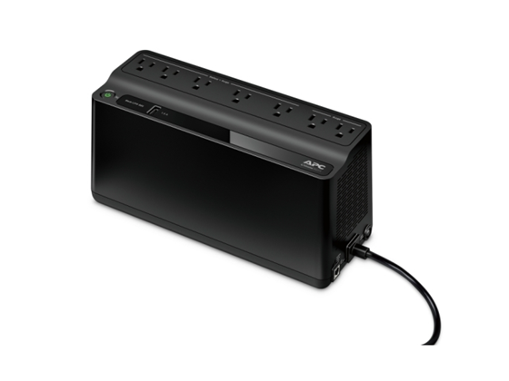 UPS APC BE600M1 BACK-UPS, 0.6KVA (600VA), 330 WATTS, INPUT 120V / OUTPUT 120V, 2 X NEMA 5-15R (PROTECCIÓN CONTRA SUBIDAS DE TENSIÓN), 5 X NEMA 5-15R (BATERÍA DE RESERVA), 1 USB CHARGING PORT.