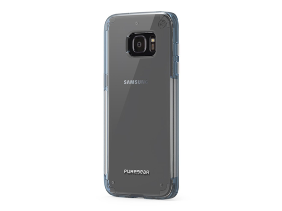 COVER PUREGEAR PARA SAMSUNG GALAXY S7 EDGE, TRANSPARENTE, AZUL.