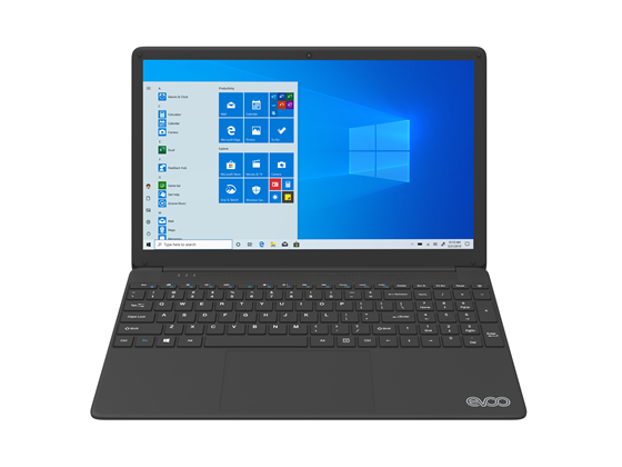 LAPTOP EVOO ULTRA THIN 15.6” FHD, INTEL I7-6660U 2.4GHZ, 8GB DDR4 RAM, 256GB SSD, TECLADO INGLES, CAMERA, HDMI X1, 2 X USB 3.0, NO TIENE PUERTO DE RED, WIFI, BT, MICRO SD READER, WINDOWS 10 HOME IN S MODE (EVC156-1BK)