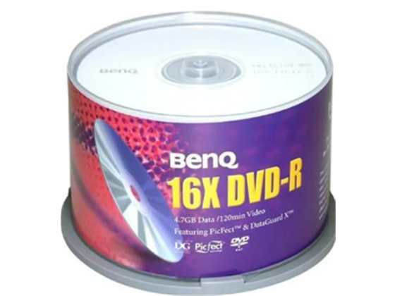 DVD-R BENQ 4.7GB 16X (50PK) LOGO