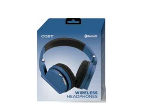 AUDIFONO CON MICROFONO COBY, BLUETOOTH 5.0, SOUND STEREO, FM RADIO, AUX, RECARGABLE, TF. (CHBT711BLU)