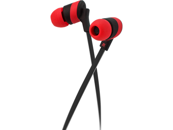 AUDIFONO CON MICROFONO KLIPX IN EAR, KOLOR BUDS, 3.5", CABLE ANTI ENREDOS, ROJO (KHS-625RD)