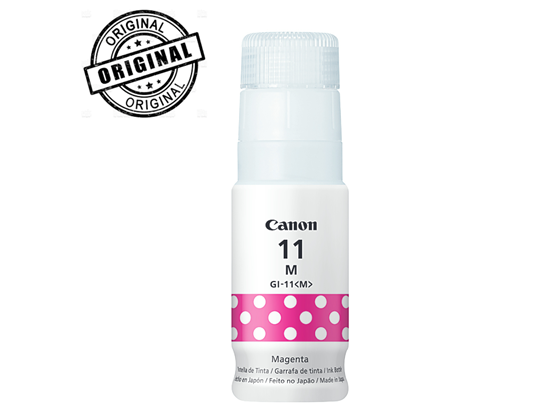 BOTELLA DE TINTA CANON GI-11 MAGENTA, 70ML, COMPATIBLE CON IMPRESORA: G2160, G2170, G3160
