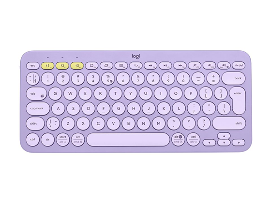 TECLADO LOGITECH MULTI-DISPOSITIVO K380 SPA COLOR LAVENDER (MORADO), BLUETOOTH CLASSIC 3.0, RADIO DE ACCION INALAMBRICO 33 PIES, COMPATIBLE CON MICROSOFT WINDOWS Y MAC OS.