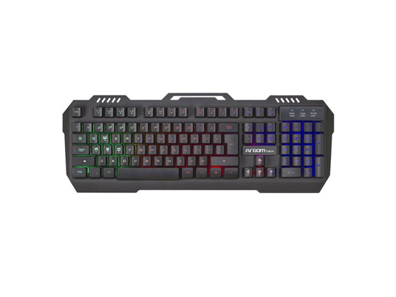 TECLADO ARGOM COMBAT GAMING, USB, BACKLIGHT, INGLES, COLOR NEGRO (ARG-KB-2056KB)