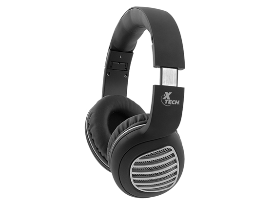 AUDIFONO CON MICROFONO XTECH PALLADIUM BLUETOOTH Y RADIO FRECUENCIA 2.4 GHZ,  NEGRO (XTH-630SV)