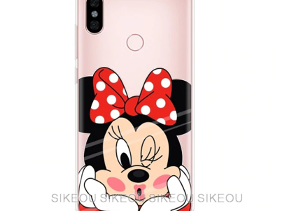 COVER PARA XIAOMI REDMI NOTE 5, SILICOM, DISEÑO 3D (MINNIE) (FUNMIN5-MINNIE)
