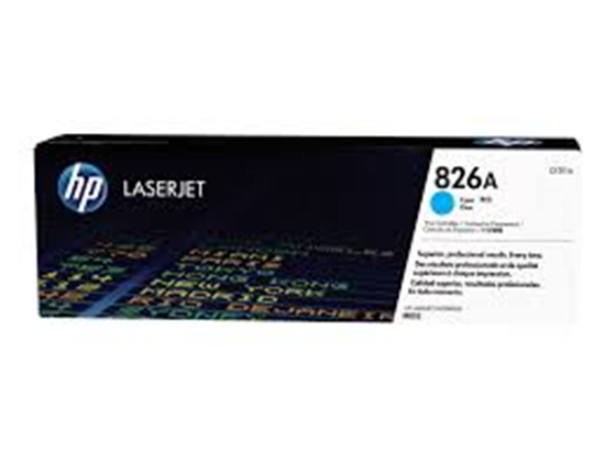 TONER HP 826A - CF311A - CYAN - 31,500 PAGINAS - PARA IMPRESORA LASERJET M855 SERIES