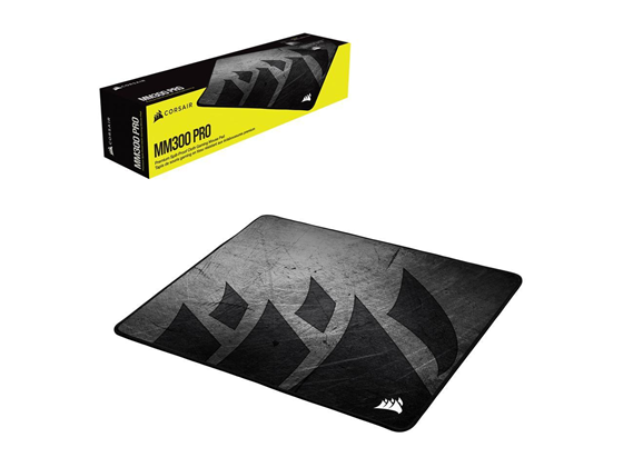 MOUSE PAD CORSAIR GAMING MM300 PRO PRIMIUM MEDIUM, TELA A PRUEBA DE DERRAMES, (360MM X 300MM X 3MM), NEGRO (CH-9413631-WW)