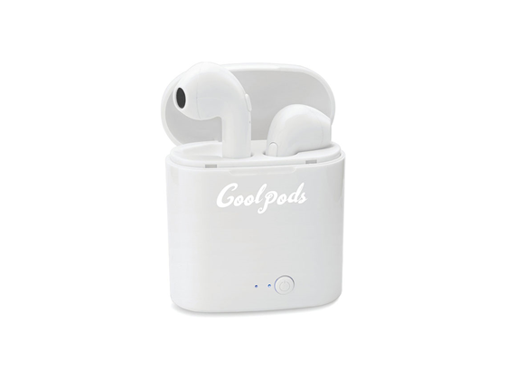 AUDIFONOS COOLPODS BLUETOOTH 5.0, TRUE WIRELESS, CAJA CARGADOR, CANCELACION DE RUIDO, 100 HRS EARBUDS(CPETW605WH)