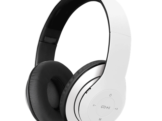 AUDIFONO CON MICROFONO KLIPXTREME - PULSE, BLUETTOTH - STEREO, 8 HORAS DE REPRODUCCION, PLEGABLE - BLANCO -  KHS-628WH