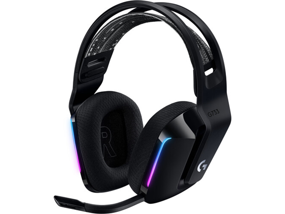 AUDIFONO CON MICROFONO LOGITECH G733 LIGHTSPEED WIRELESS RGB GAMING HEADSET, COLOR NEGRO, RESPUESTA DE FRECUENCIA: 100 HZ - 10 KHZ, DURACION HASTA 20 HORAS CON ILUMINACION PREDETERMINADA, PESO 278 G.